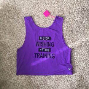 Cropped workout top. New with tags